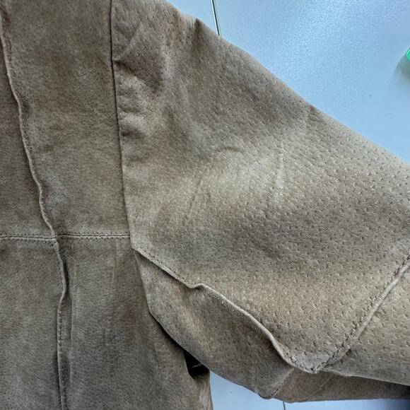 Vintage Genuine Suede Jacket Rag Women’s Med Boho Western Retro Y2K - Picture 7 of 9